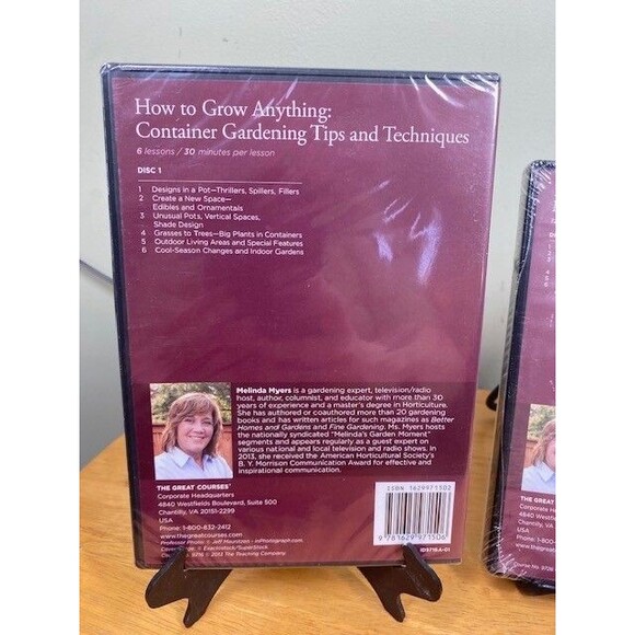 The Great Courses How to Grow Anything Melinda Myers DVDs & Guidebook New Sealed - Picture 5 of 8